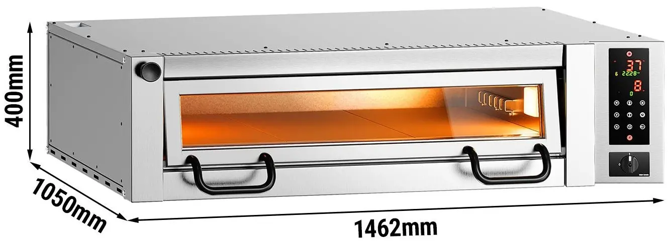 Печь для пиццы GGM Gastro POP634E (Inox) - 6