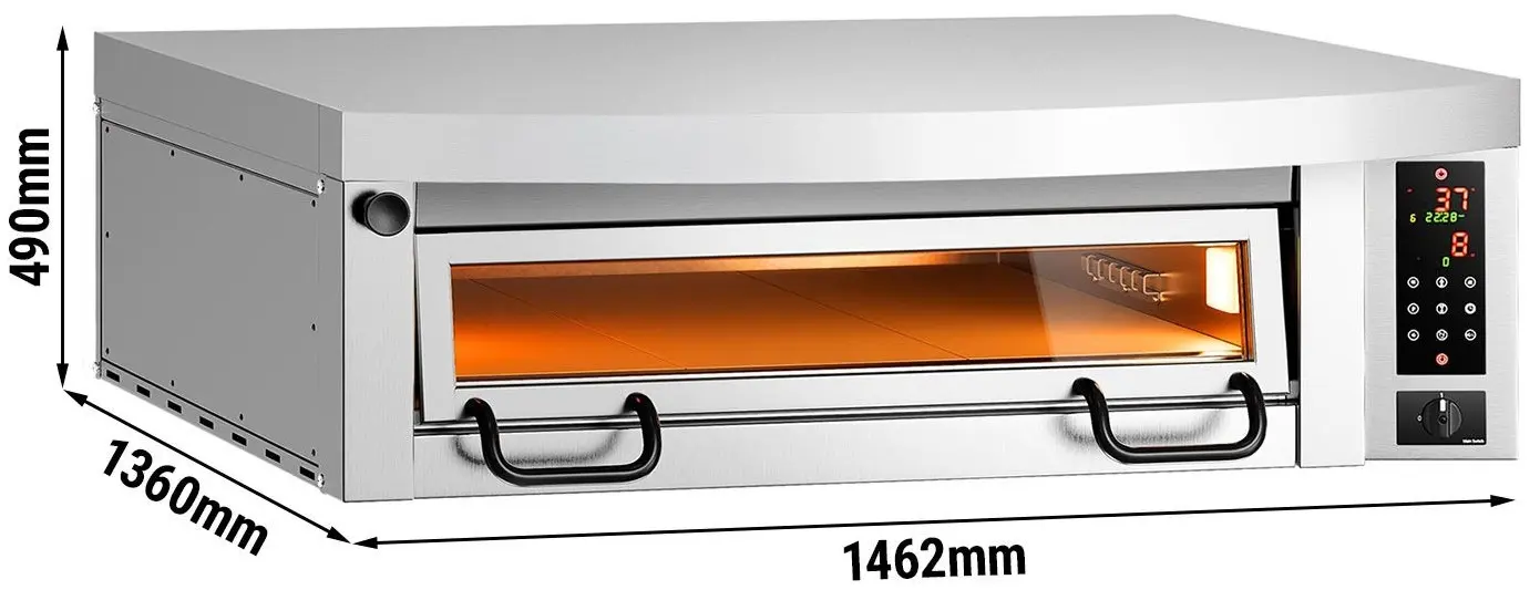 Печь для пиццы GGM Gastro POP934E#HP934 (Inox) - 6