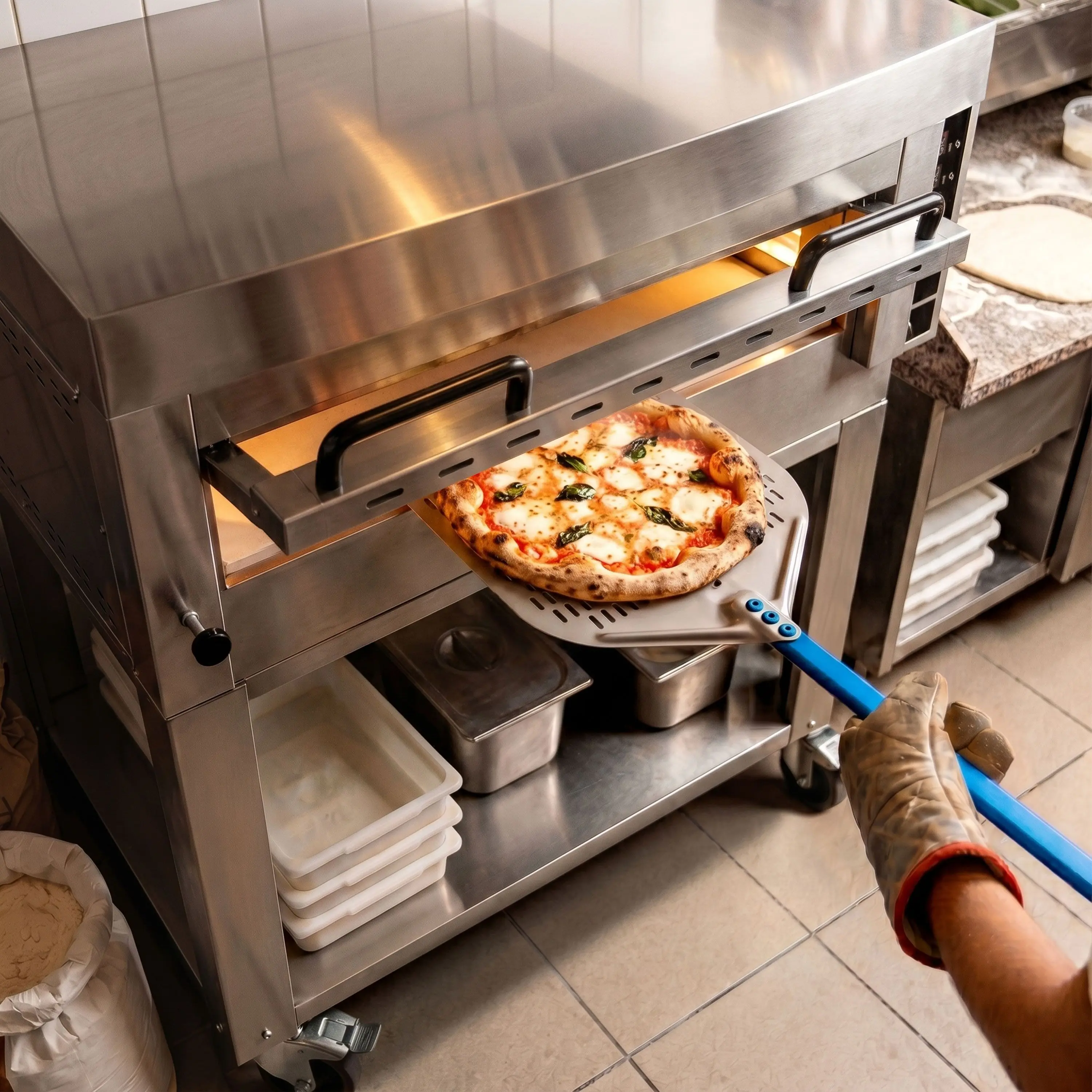 Печь для пиццы GGM Gastro POP934E#HP934 (Inox) - 7