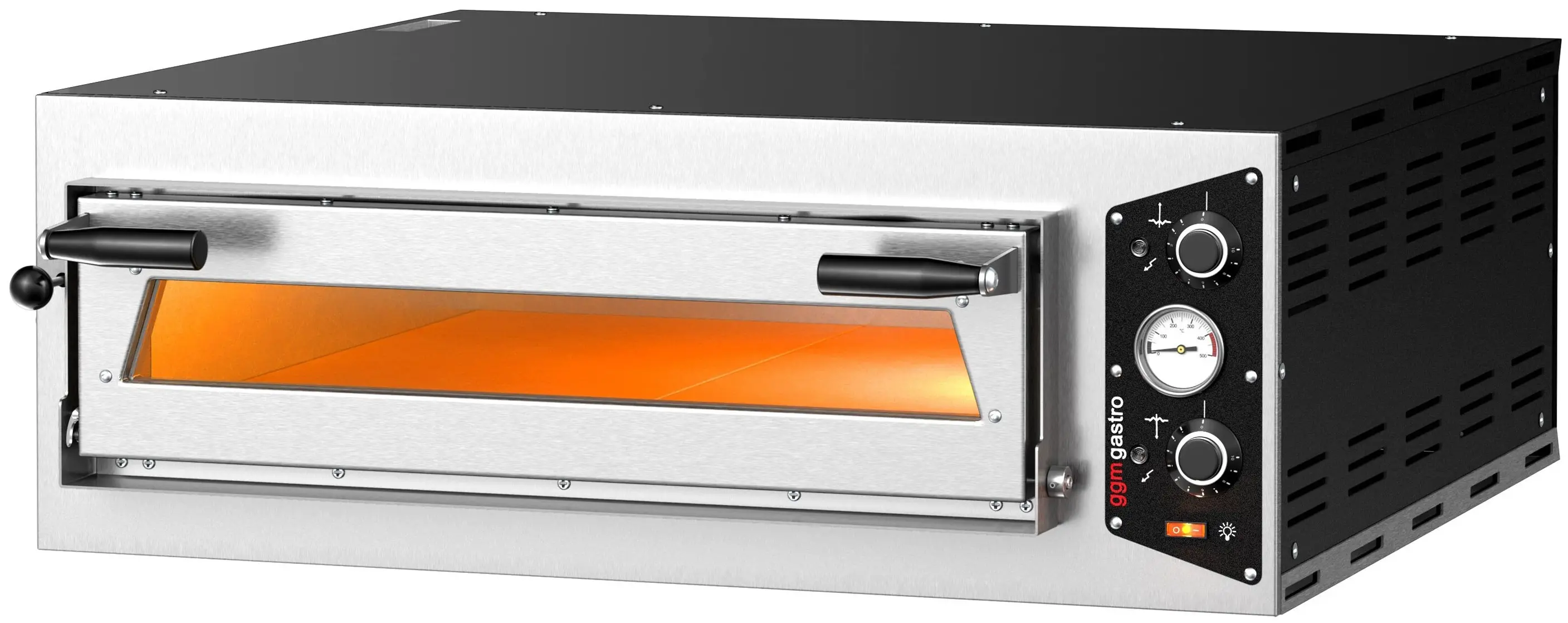 Печь для пиццы GGM Gastro PP430-230V (Inox/Black) - 4