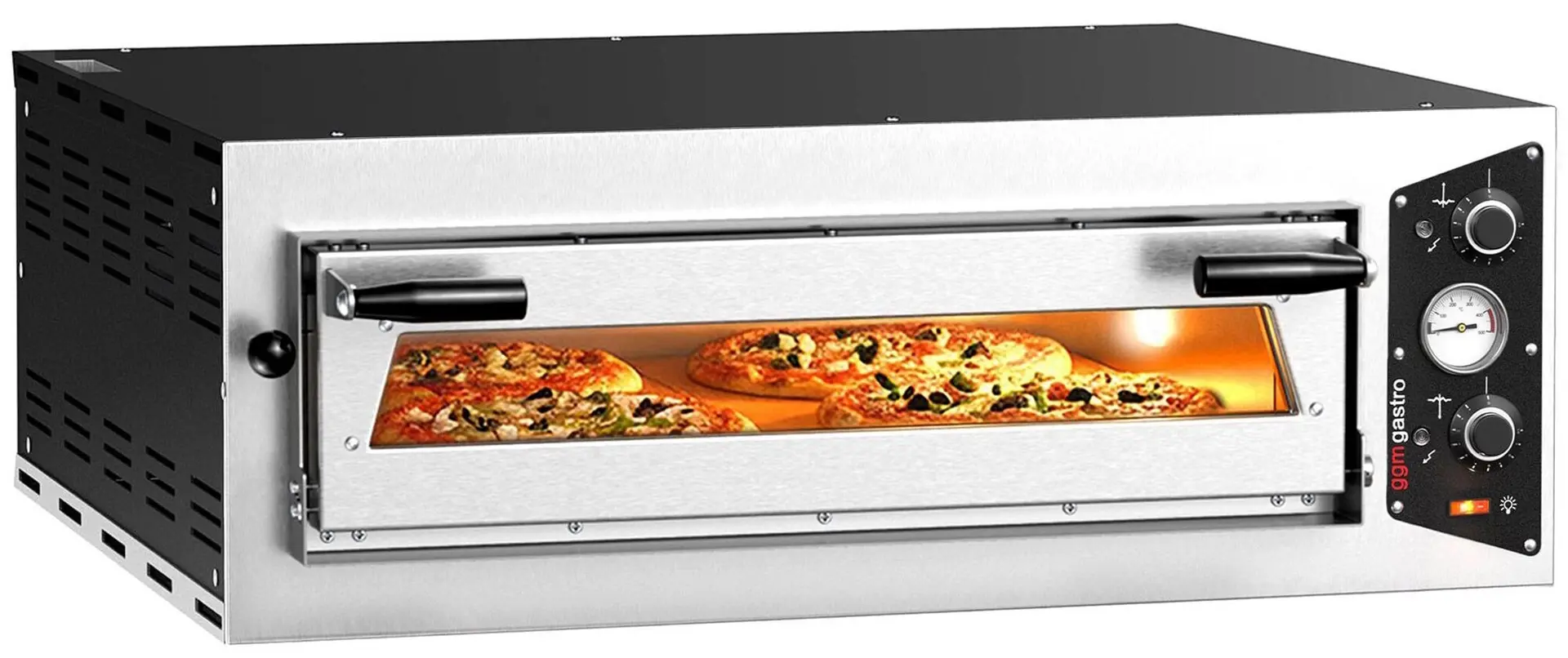Печь для пиццы GGM Gastro PP430-230V (Inox/Black)