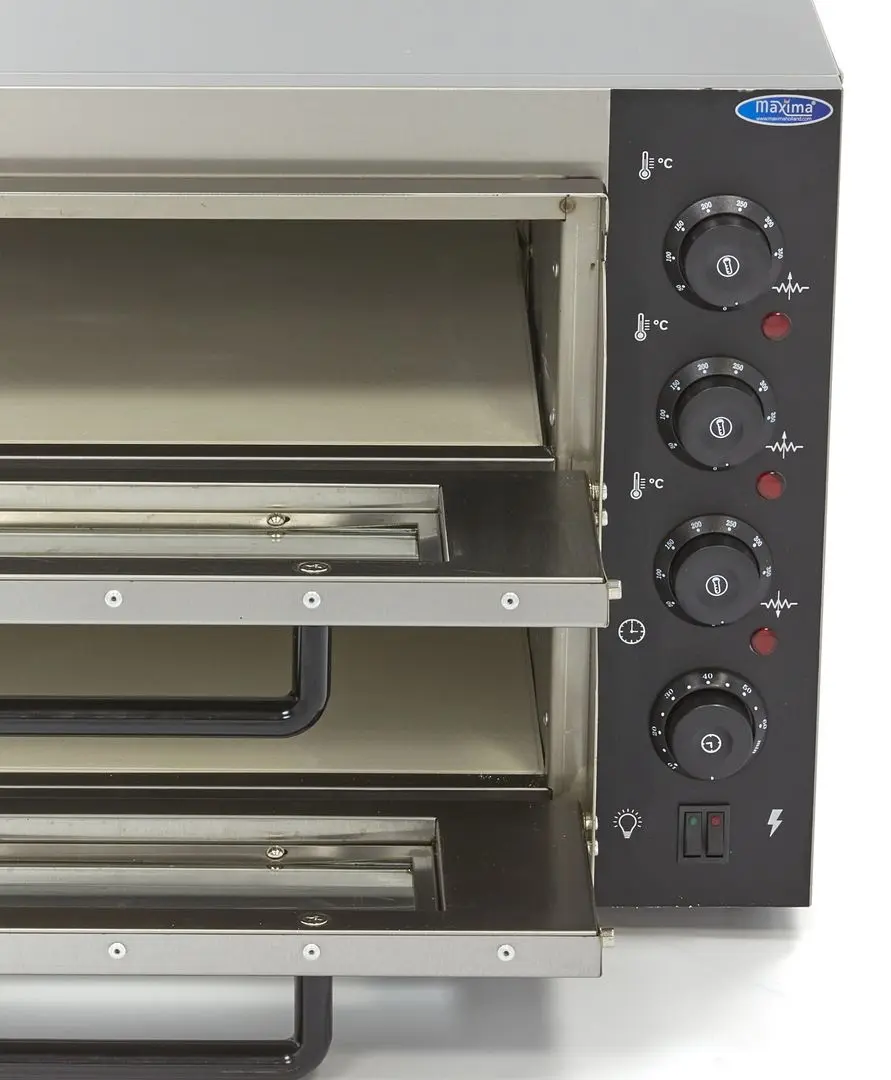 Печь для пиццы Maxima 09362155 2x40 (Inox)