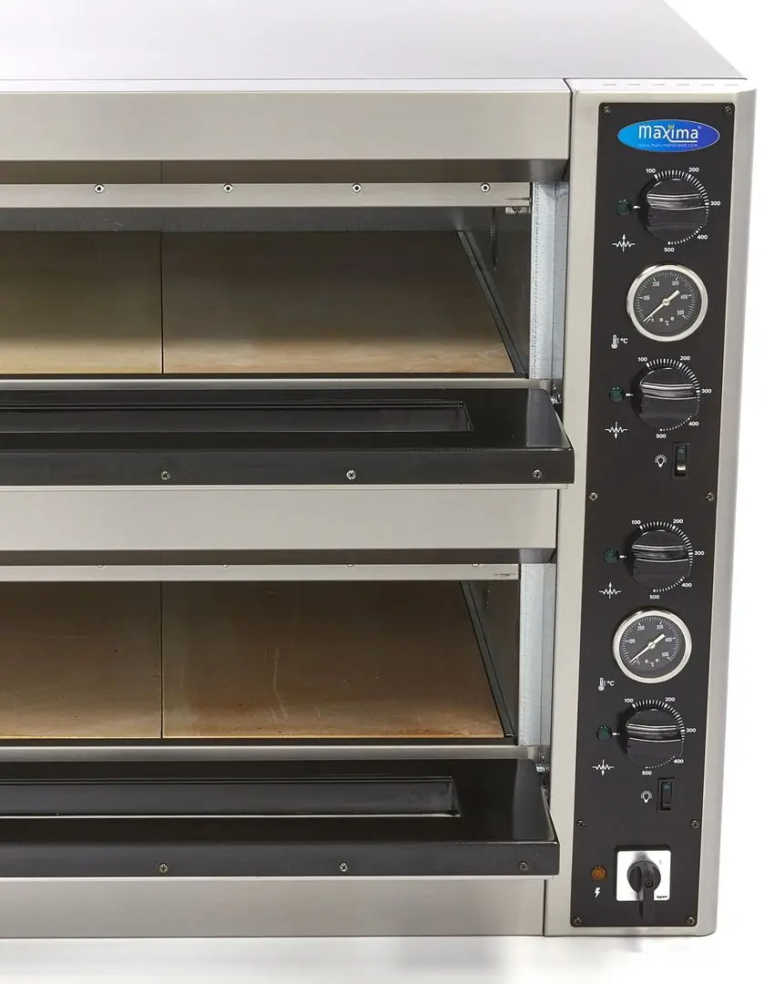 Печь для пиццы Maxima Deluxe 09370030 4+4x30 (Inox)