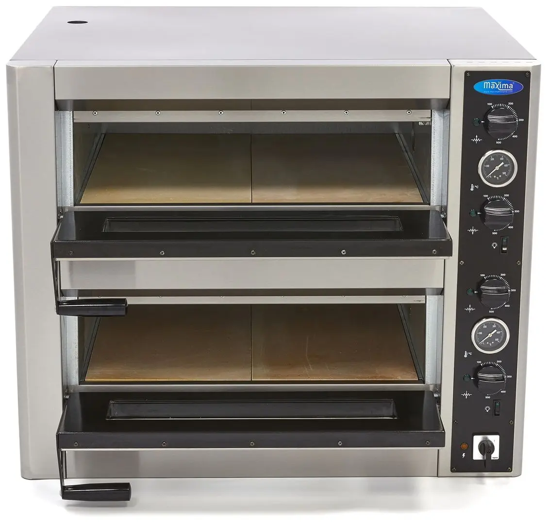 Печь для пиццы Maxima Deluxe 09370030 4+4x30 (Inox)