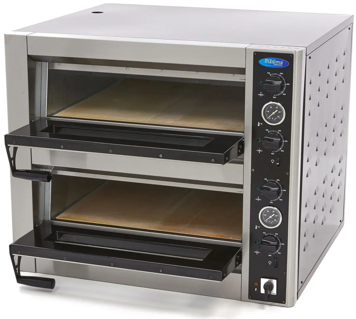 Печь для пиццы Maxima Deluxe 09370030 4+4x30 (Inox)