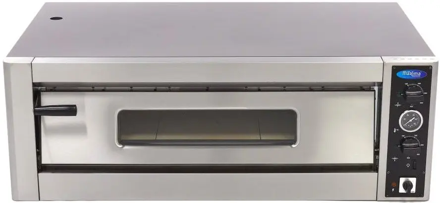 Cuptor de pizza Maxima Deluxe 09370040 6x30 (Inox/Black)