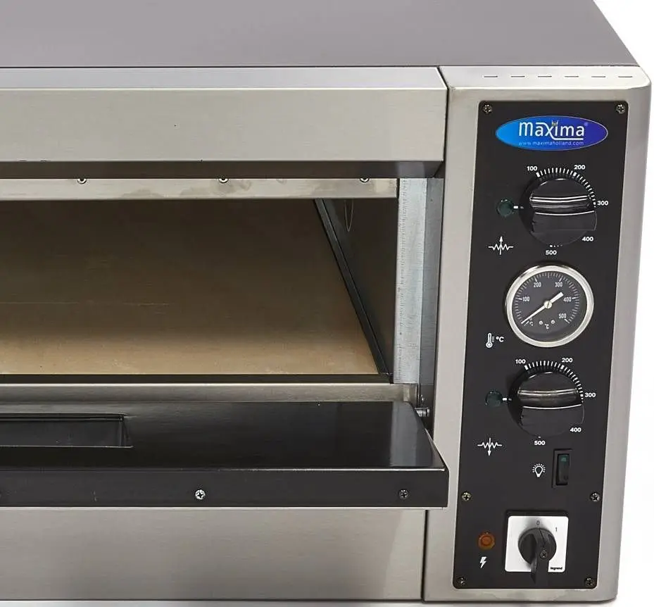 Cuptor de pizza Maxima Deluxe 09370040 6x30 (Inox/Black)