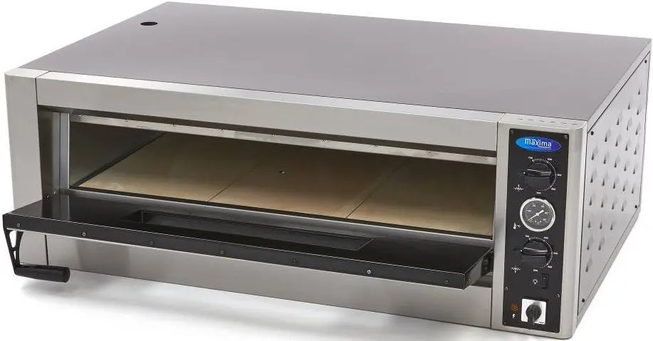 Cuptor de pizza Maxima Deluxe 09370040 6x30 (Inox/Black)