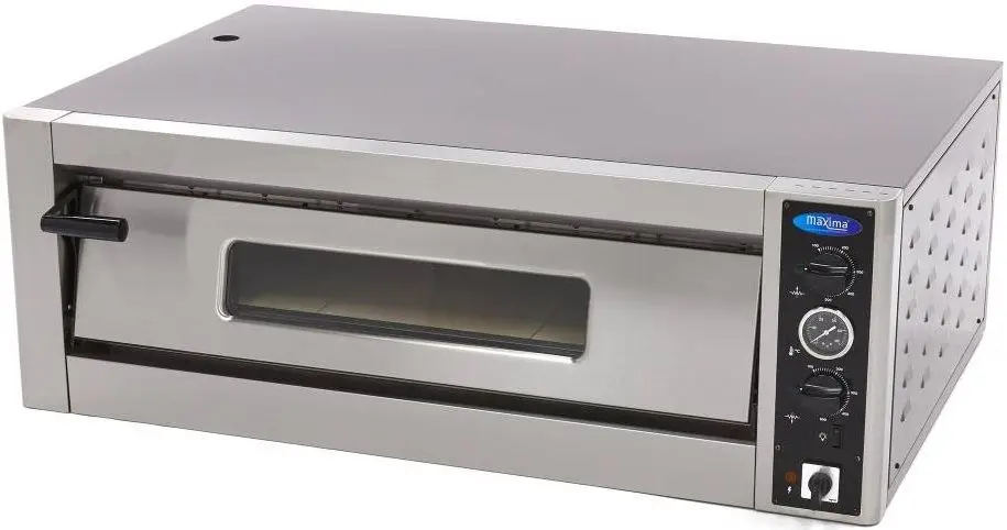 Cuptor de pizza Maxima Deluxe 09370040 6x30 (Inox/Black)