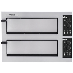 Печь для пиццы Prismafood Basic 2/50 Vetro (Inox/Black)