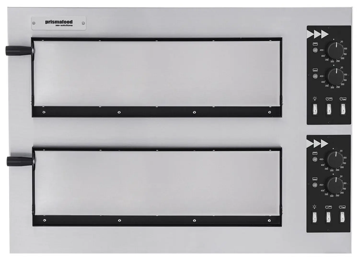 Печь для пиццы Prismafood Basic 2/50 Vetro (Inox/Black)