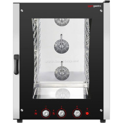 Печь конвекционная газовая GGM Gastro HGB1011-46 (Black/Inox)