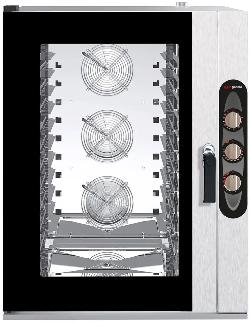 Cuptor cu convectie GGM Gastro BKDV1200-2SM#HGNV12N (Black/Inox)