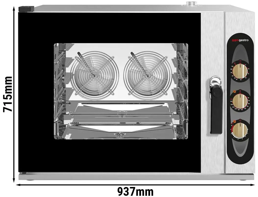 Печь конвекционная GGM Gastro BKDV705-2SM#HGNV5N (Black/Inox) - 5
