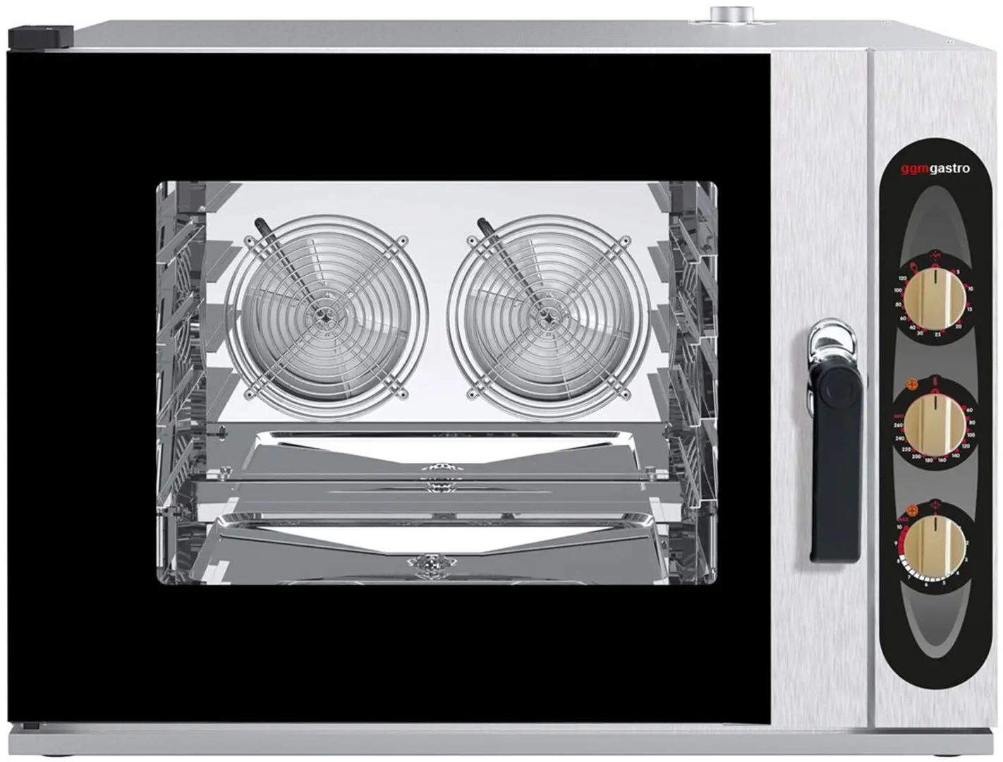 Печь конвекционная GGM Gastro BKDV705-2SM#HGNV5N (Black/Inox)