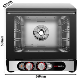 Печь конвекционная GGM Gastro EHOV4 (Black) Thumb