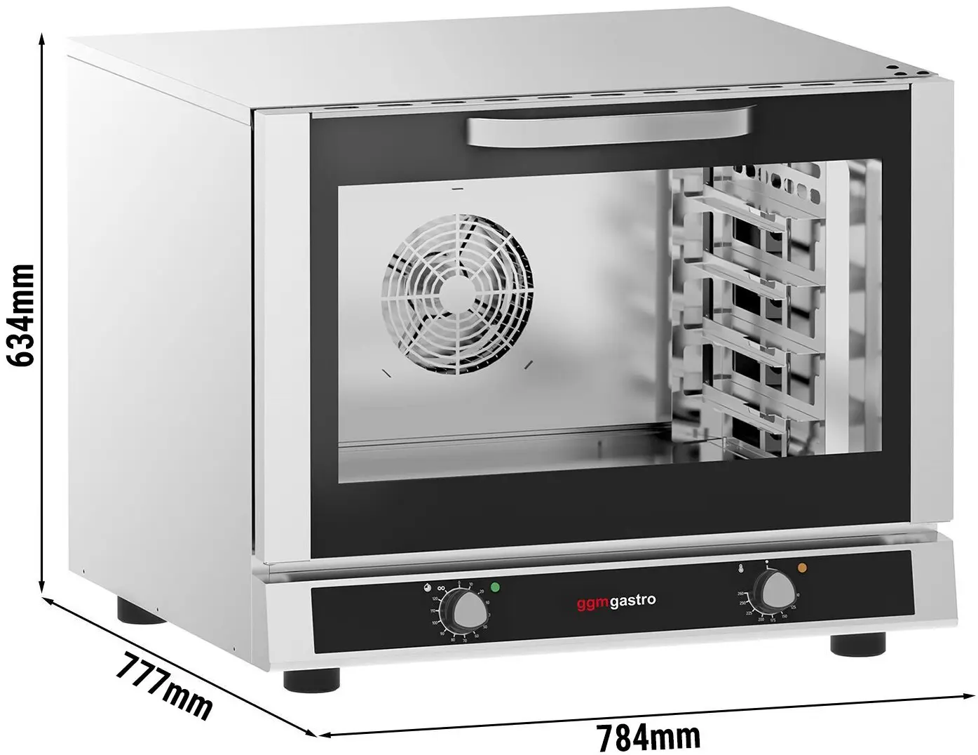 Cuptor cu convectie GGM Gastro EHTE776N (Black/Inox) - 5