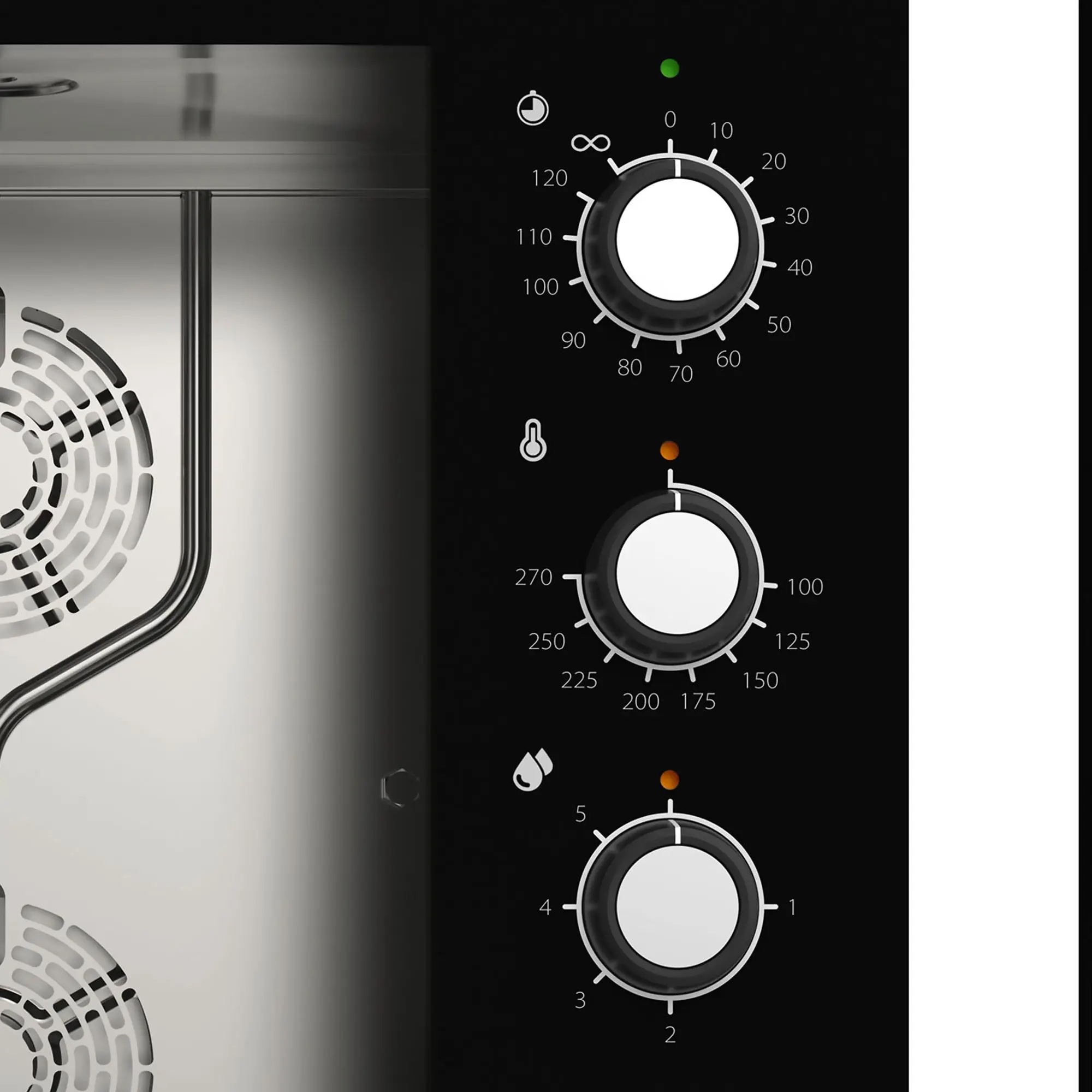 Печь конвекционная GGM Gastro KDMT523 (Black/Inox) - 4