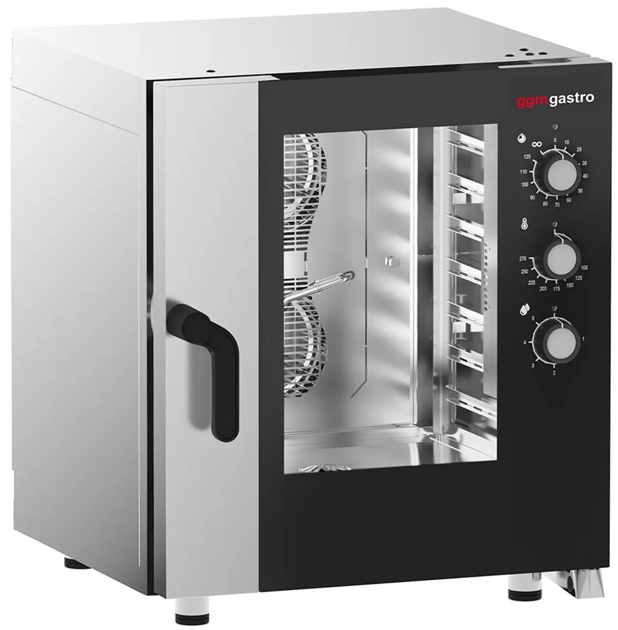 Печь конвекционная GGM Gastro KDMT7511N (Black/Inox) - 2