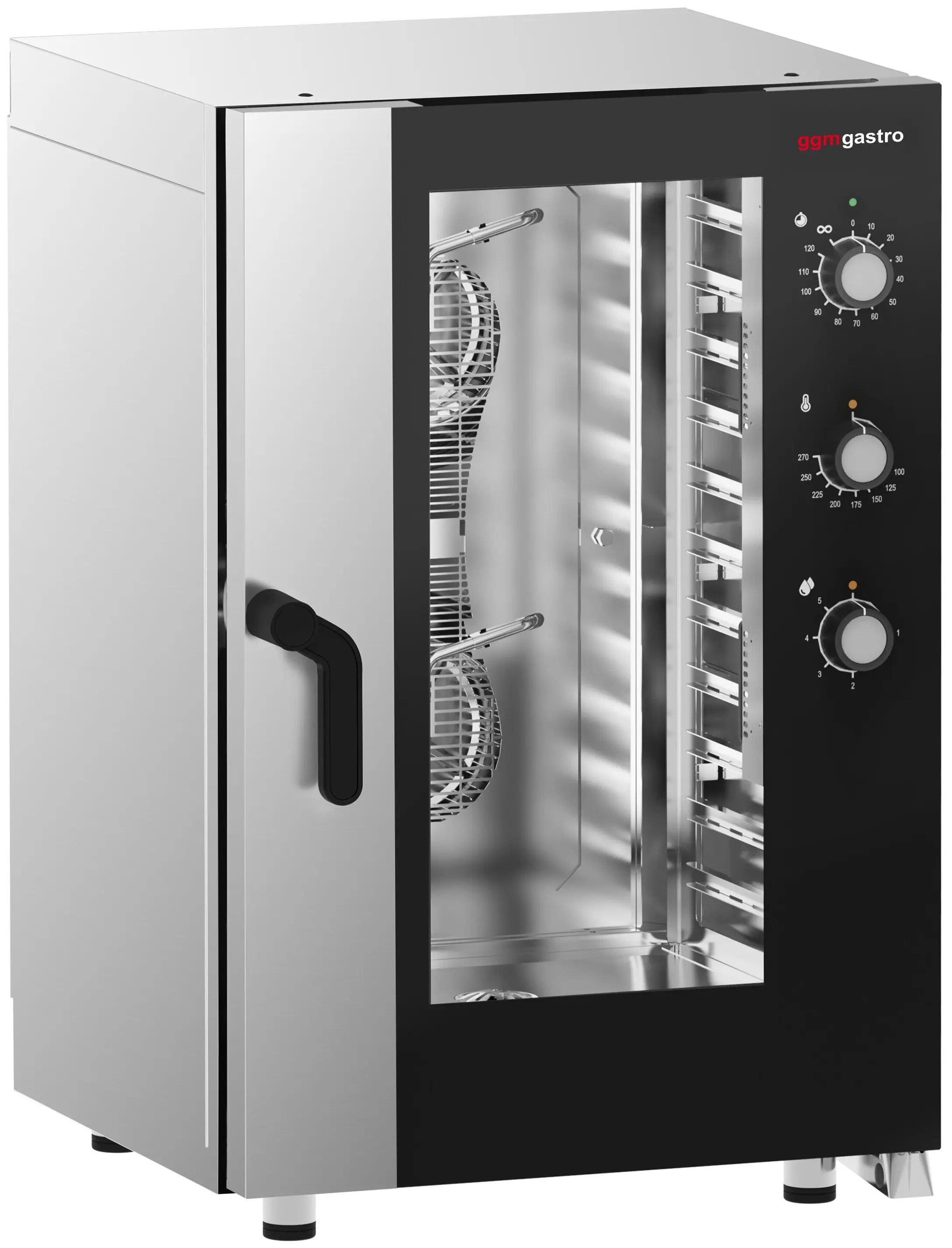 Печь конвекционная GGM Gastro KDMTE1111N (Black/Inox) - 2