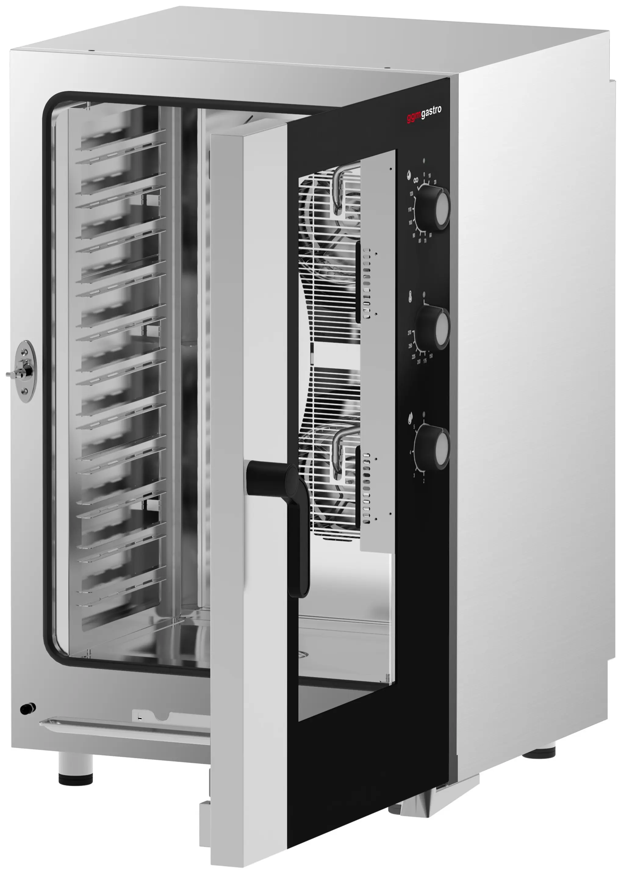 Печь конвекционная GGM Gastro KDMTE1111N (Black/Inox) - 4