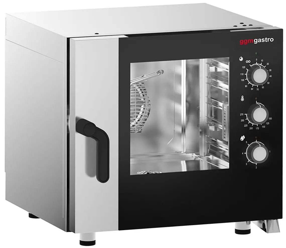 Печь конвекционная GGM Gastro KDMTE511N (Black/Inox) - 2