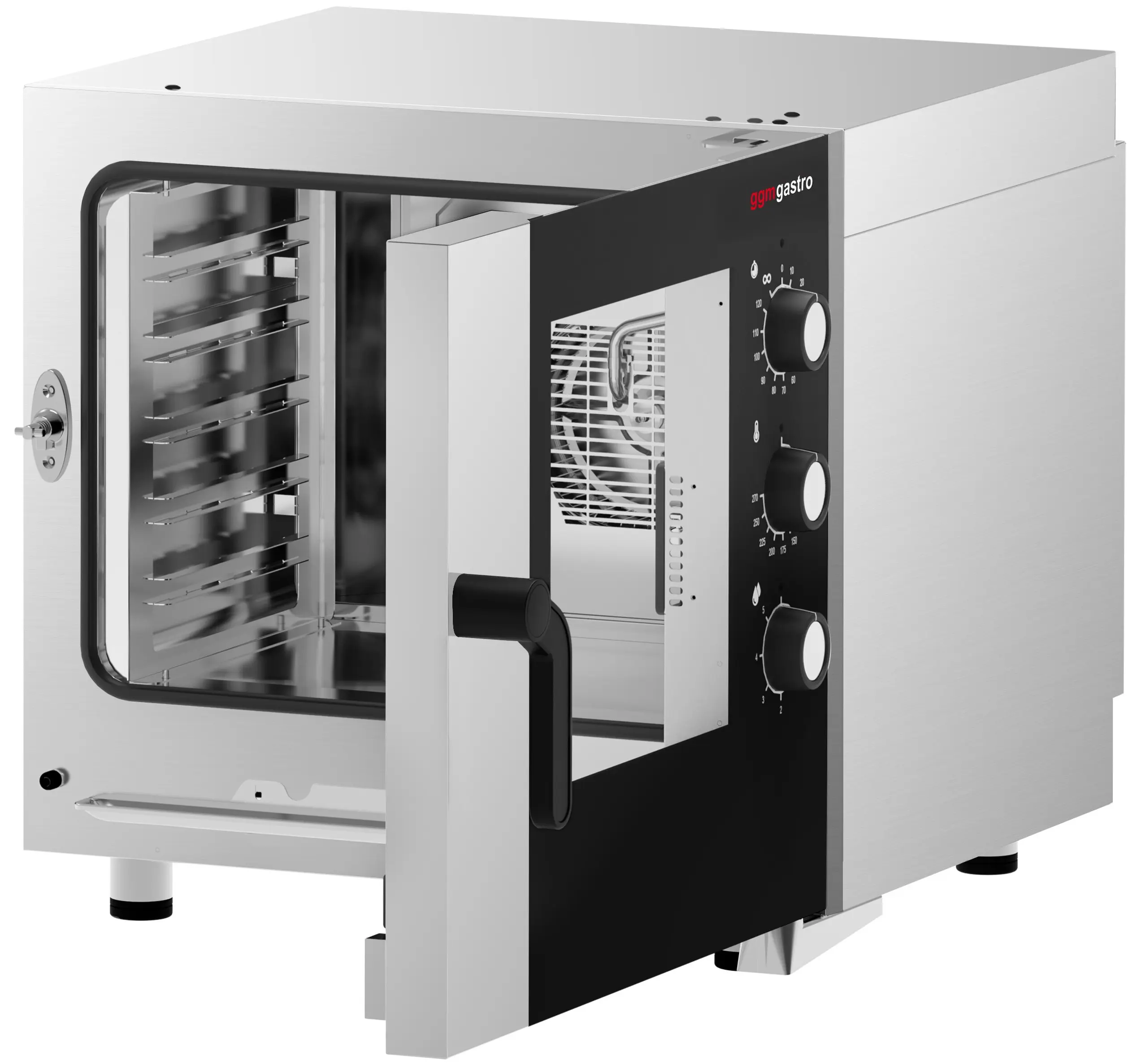 Печь конвекционная GGM Gastro KDMTE511N (Black/Inox) - 4