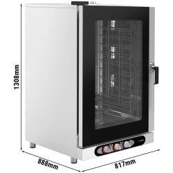 Печь конвекционная GGM Gastro KDMV10 (Black/Inox) Thumb