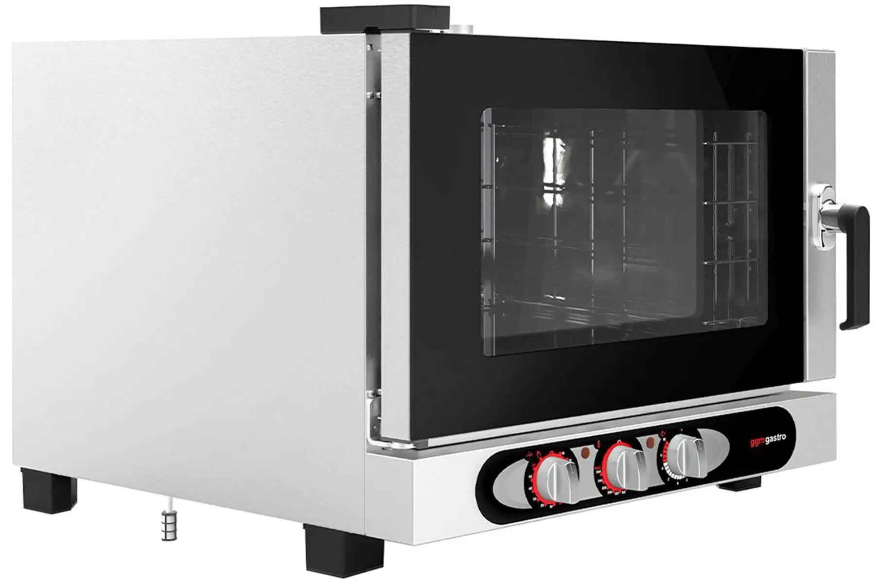 Печь конвекционная GGM Gastro KDMV4 (Black/Inox) - 2