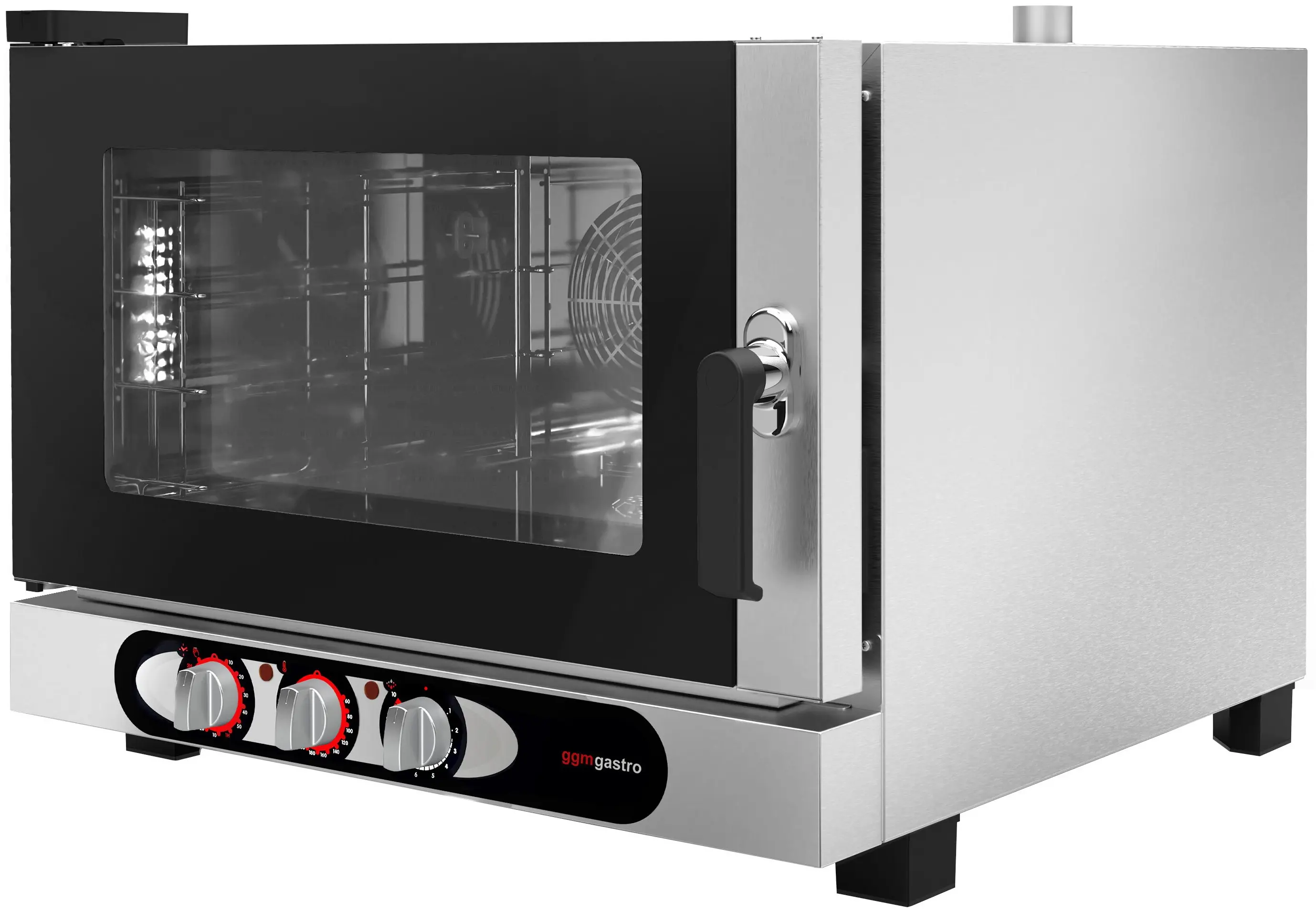 Печь конвекционная GGM Gastro KDMV4 (Black/Inox) - 3