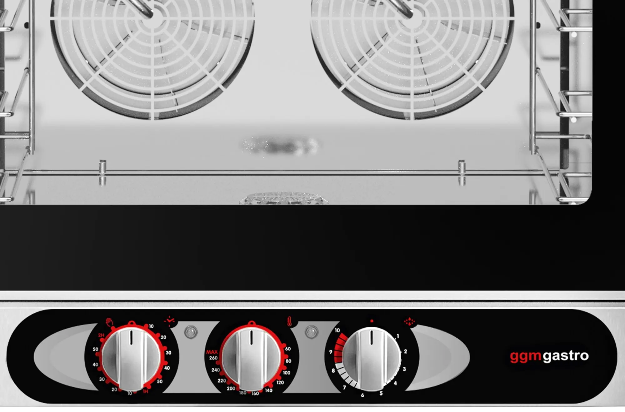 Печь конвекционная GGM Gastro KDMV4 (Black/Inox) - 4