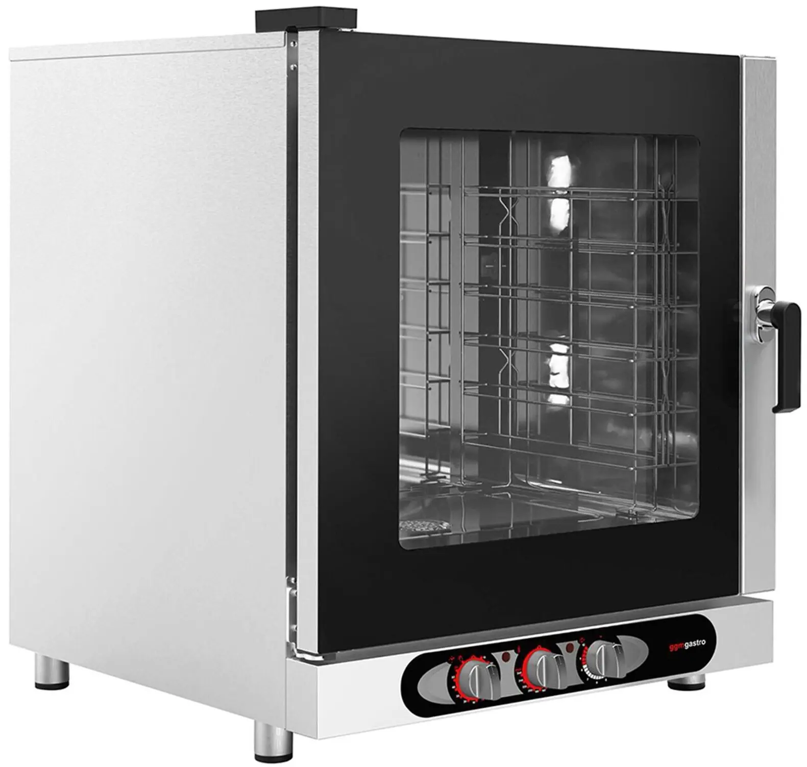 Печь конвекционная GGM Gastro KDMV6 (Black/Inox) - 2