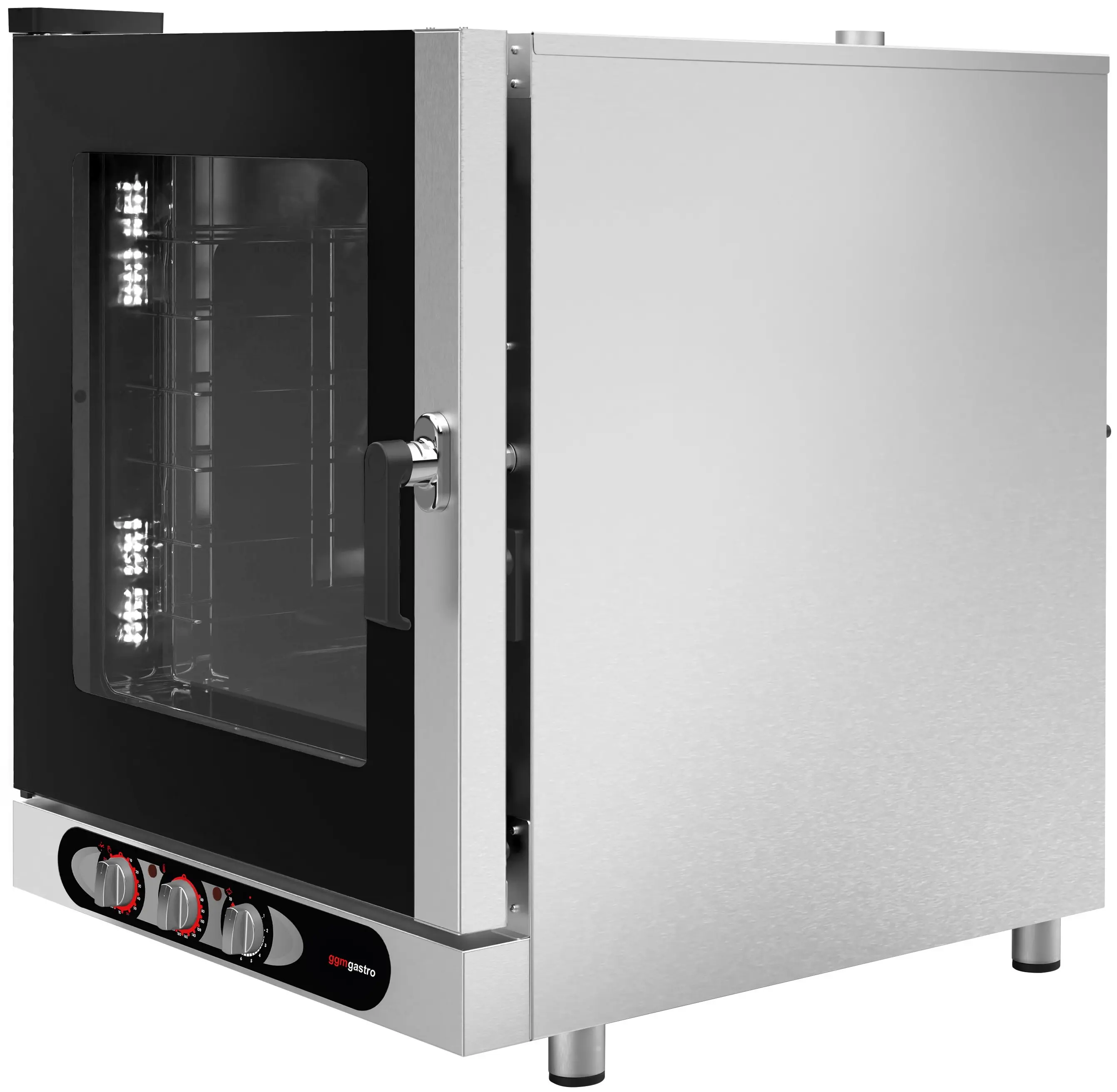 Печь конвекционная GGM Gastro KDMV6 (Black/Inox) - 3