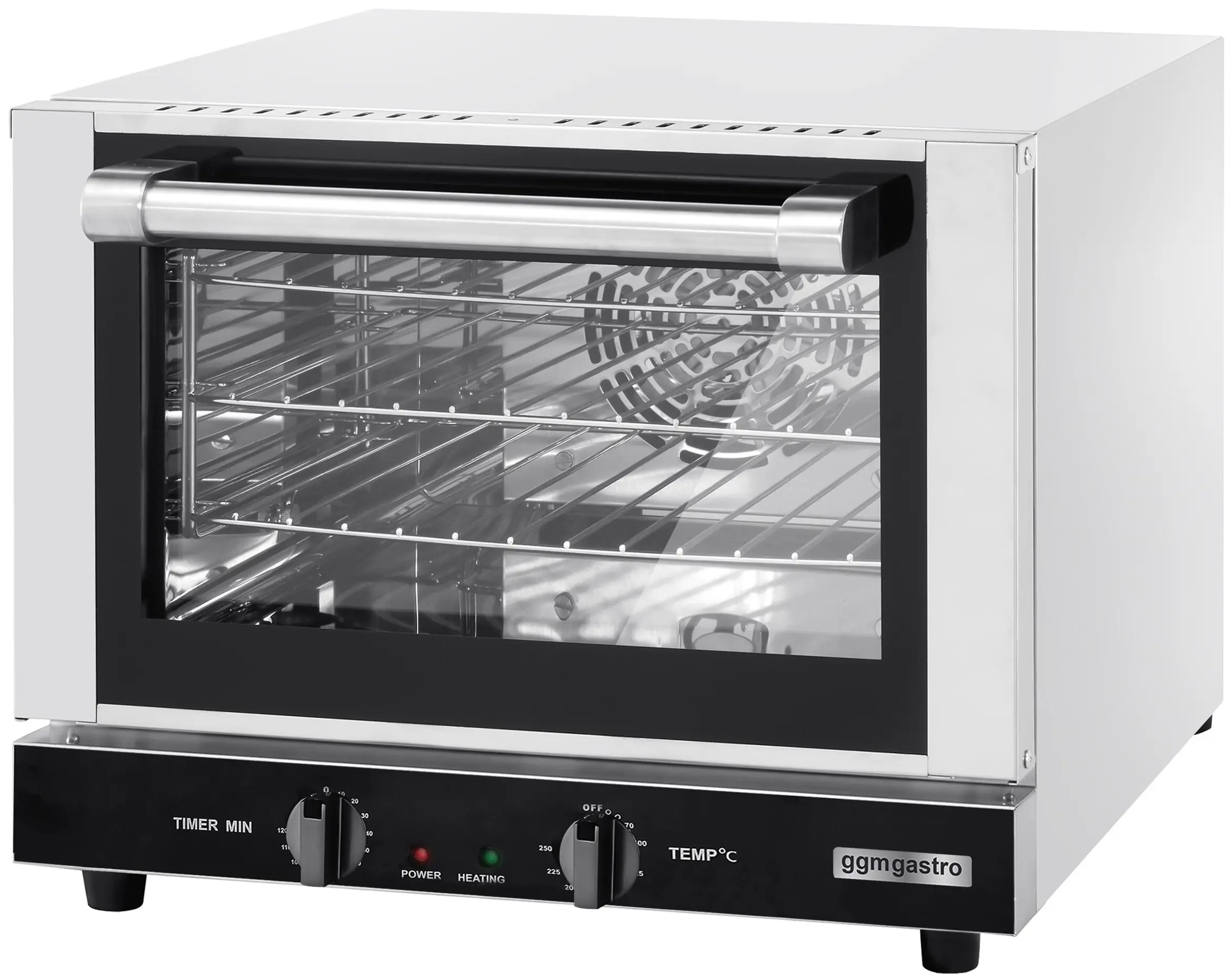 Печь конвекционная GGM Gastro Kompakt DBFP21 (Black/Inox) - 2