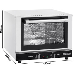 Печь конвекционная GGM Gastro Kompakt DBFP21 (Black/Inox) Thumb