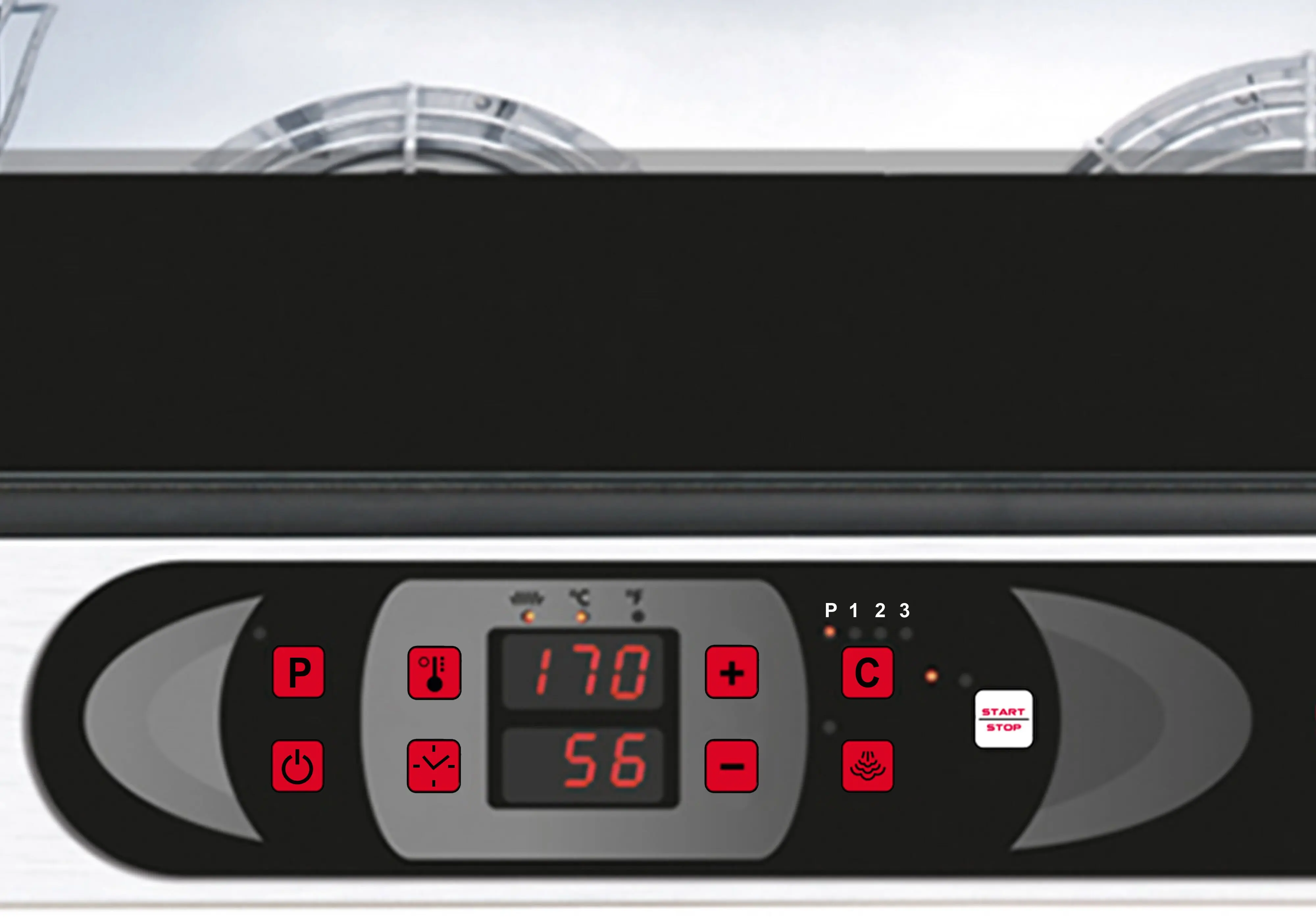 Печь конвекционная GGM Gastro Kompakt HV560-1E (Black/Inox) - 2