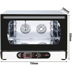 Печь конвекционная GGM Gastro Kompakt HV560-1E (Black/Inox) Thumb
