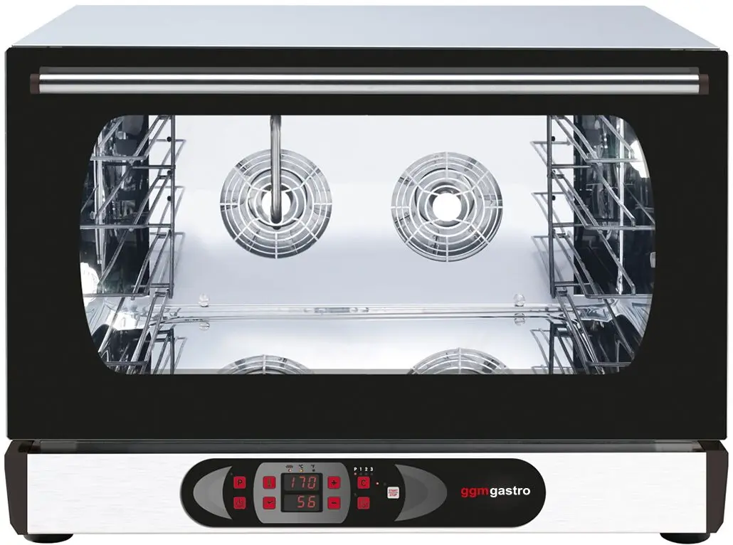 Печь конвекционная GGM Gastro Kompakt HV560-1E (Black/Inox)