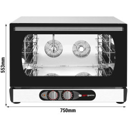 Печь конвекционная GGM Gastro Kompakt HV560-2E (Black/Inox) Thumb