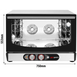 Печь конвекционная GGM Gastro Kompakt HV580-5 (Black/Inox) Thumb