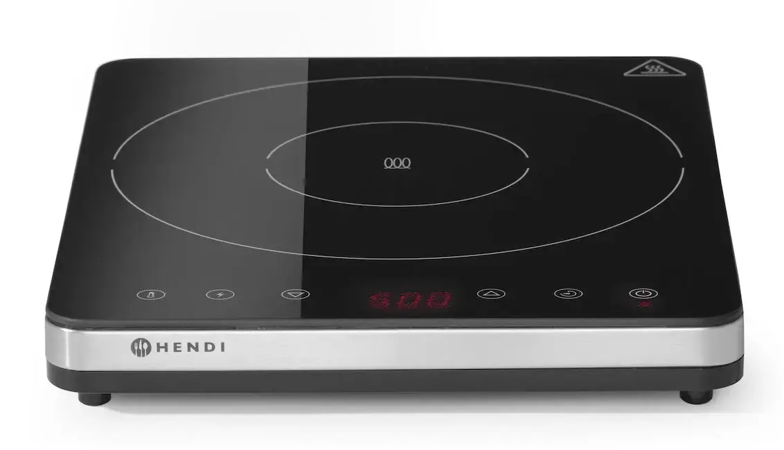 Plita de masa cu inductie Hendi Kitchen Line 2000 (Black/Inox)