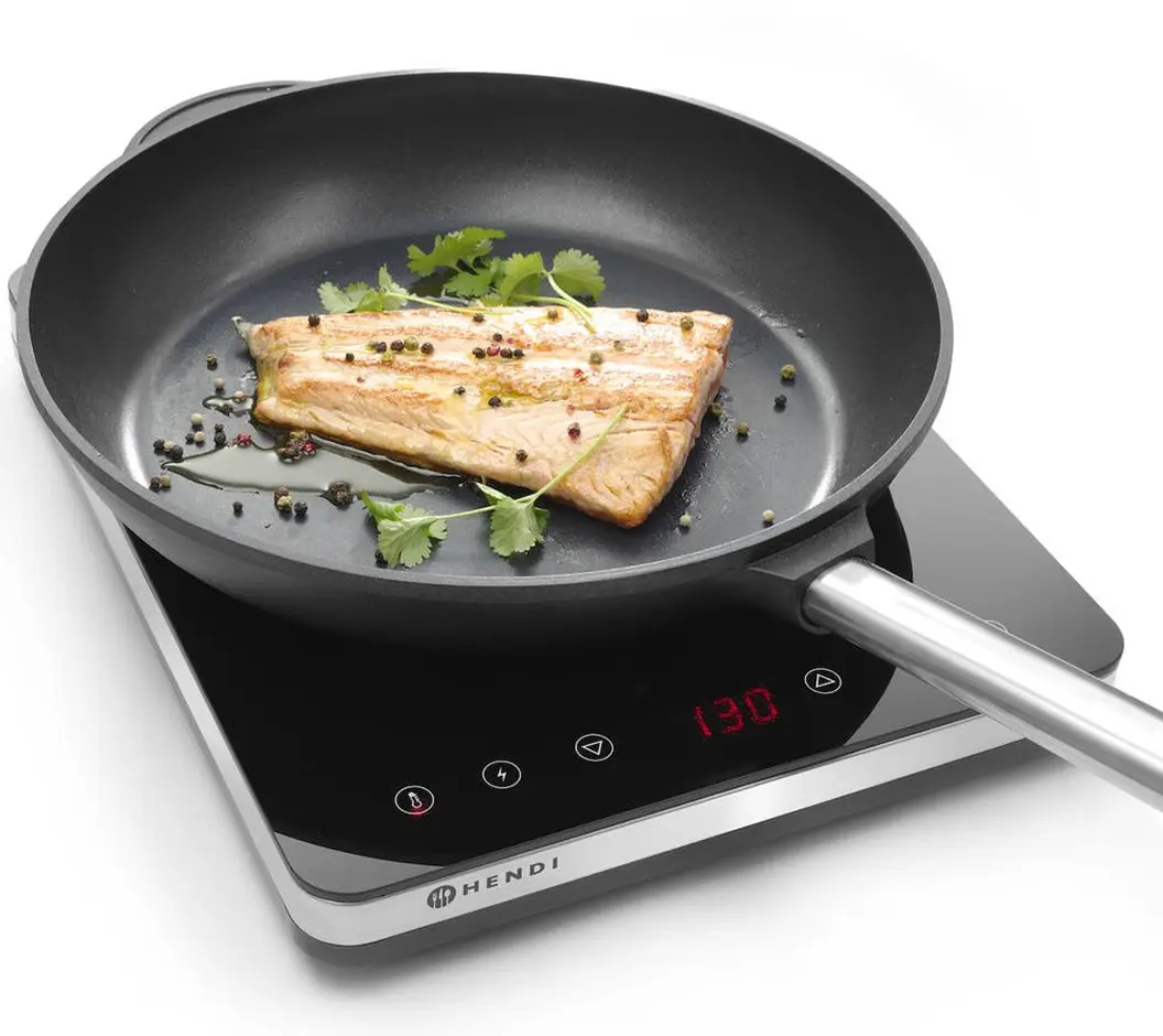 Plita de masa cu inductie Hendi Kitchen Line 2000 (Black/Inox)