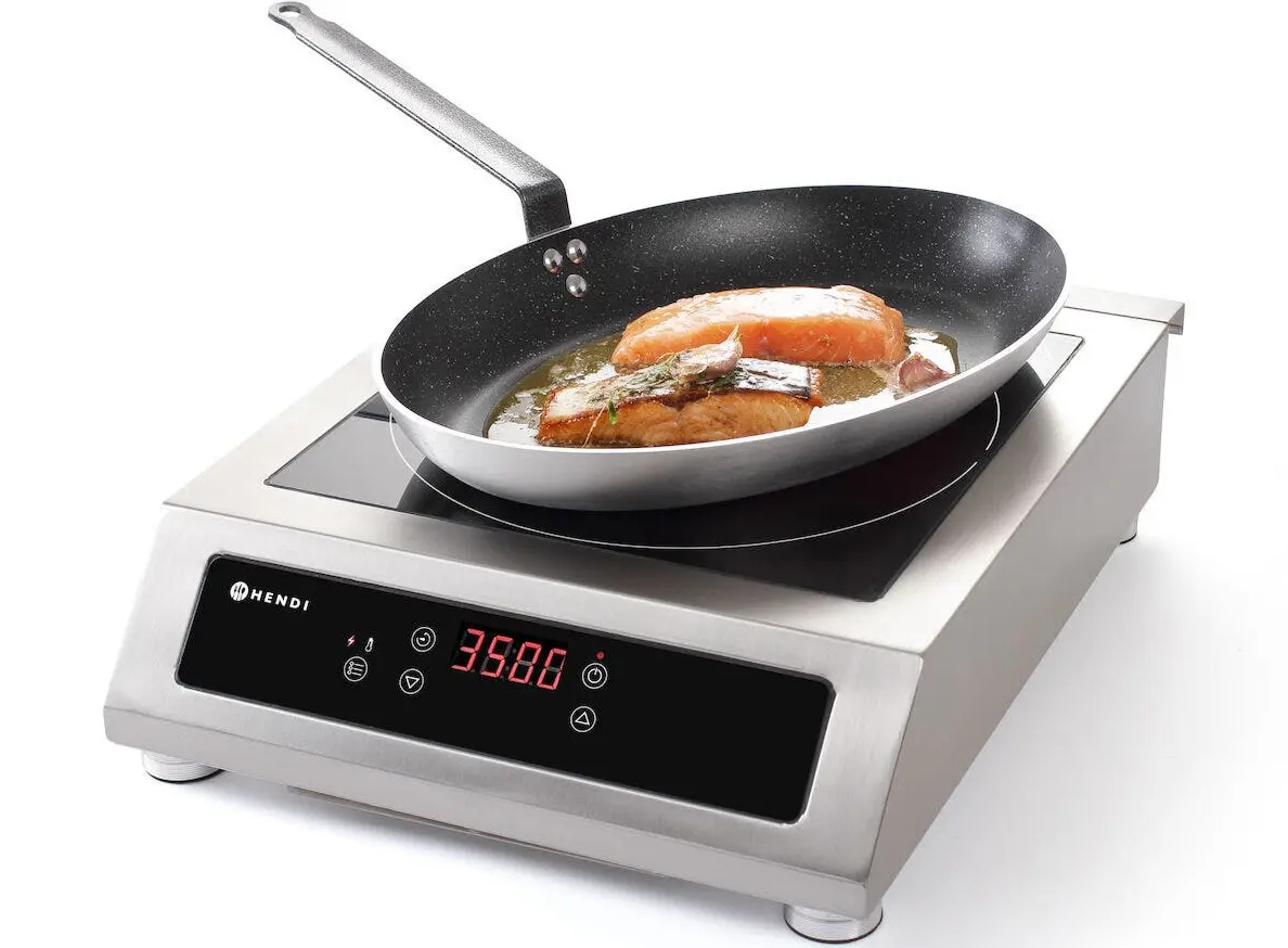Plita de masa cu inductie Hendi Profi Line 3500 D XL (Inox/Black)