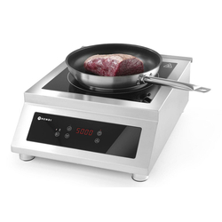 Настольная индукционная плита Hendi Profi Line 5000 D XL (Inox/Black) Thumb