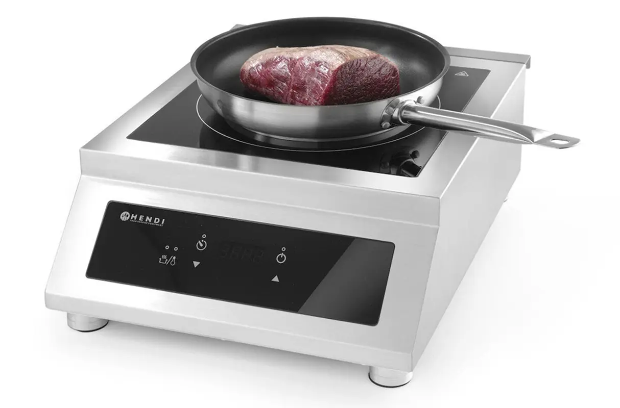 Настольная индукционная плита Hendi Profi Line 5000 D XL (Inox/Black)