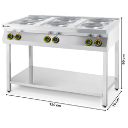 Плита электрическая Hendi Kitchen Line 226230 (Inox) Thumb