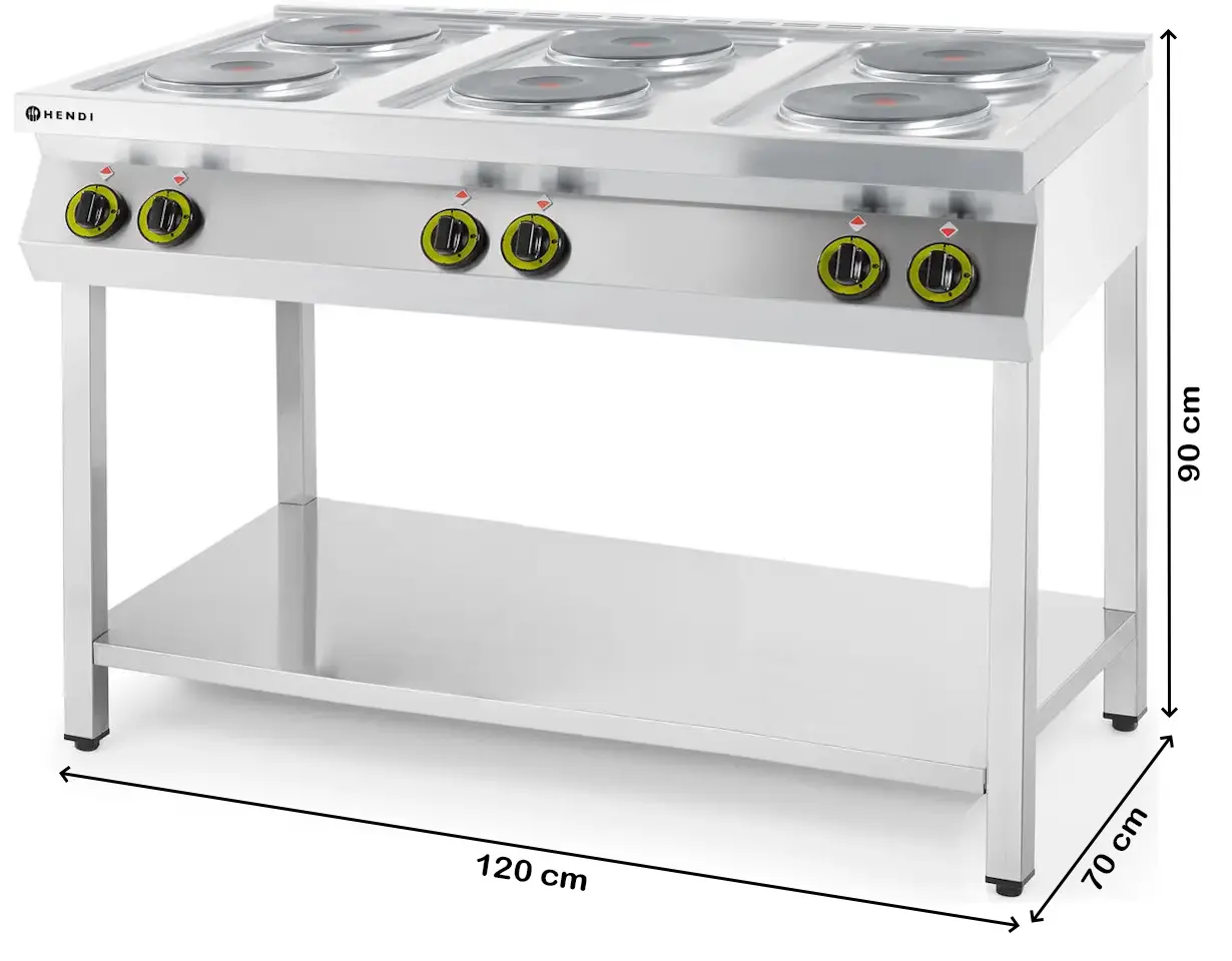 Плита электрическая Hendi Kitchen Line 226230 (Inox) - 3