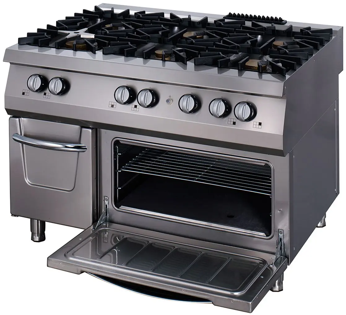 Плита комбинированная Maxima Premium 6 Burners 9398507 (Inox/Black)
