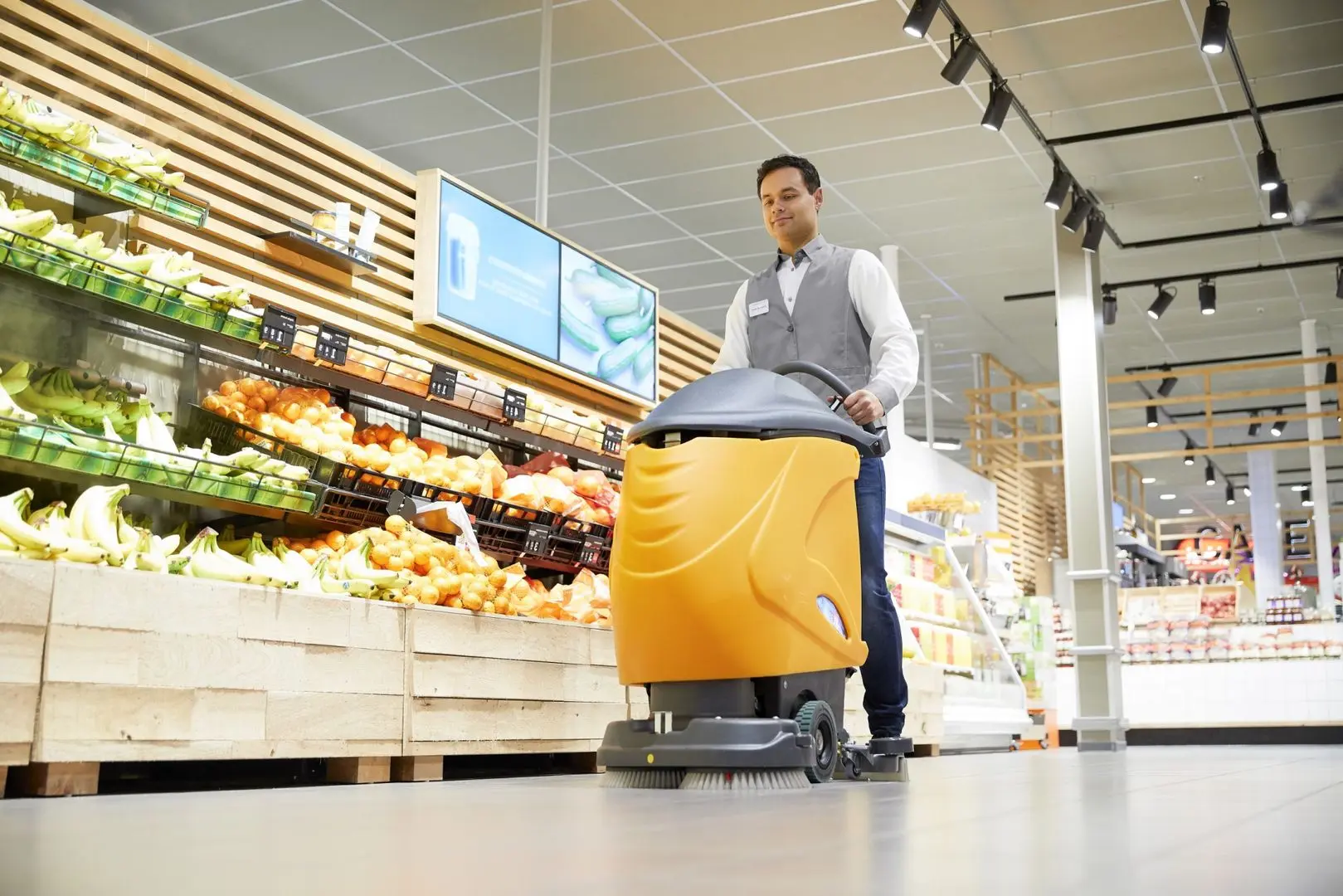 Masina de spalat pardoseala Taski Swingo 955 B Power BMS (Orange/Grey) - 2