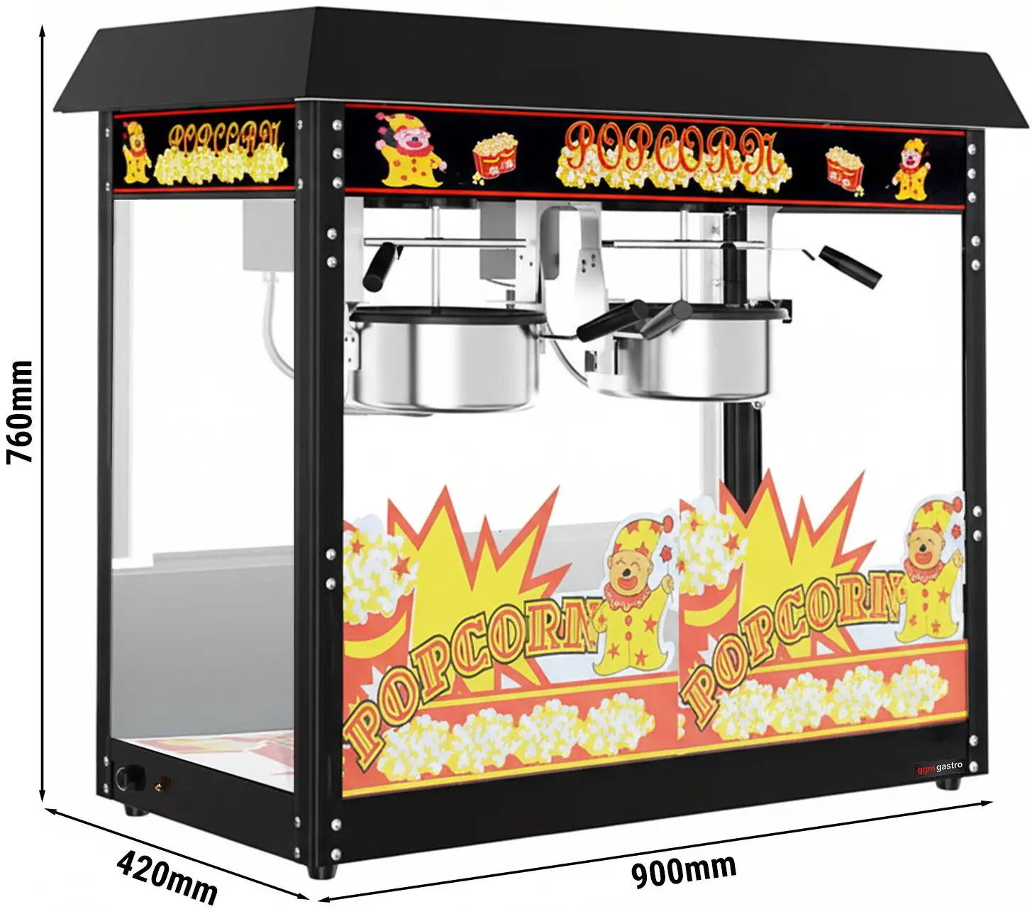 Aparat de popcorn GGM Gastro PMET5S2 (Black) - 7